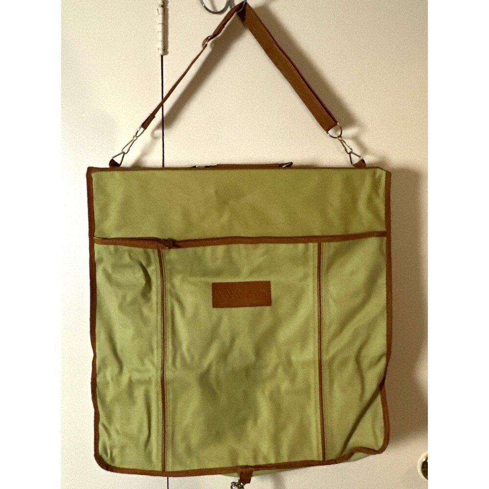Vintage 90s Alexander Julian Garment Luggage Travel Bag Soft Canvas Pockets